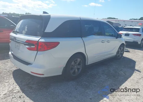 2021 Honda Odyssey Ex z USA, uszkodzony, nr VIN 5FNRL6H50MB044170